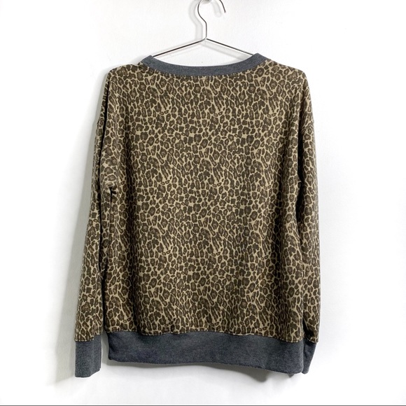 Splendid Gray and Leopard Print Matching 2pc. Jogger Set - Picture 7 of 14